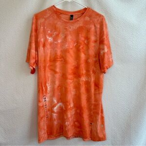 lululemon athletica Orange Tie-Dye Short Sleeve Tee